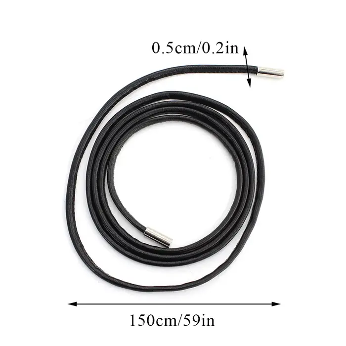 Ceinture ronde en cuir avec nœud pour femme