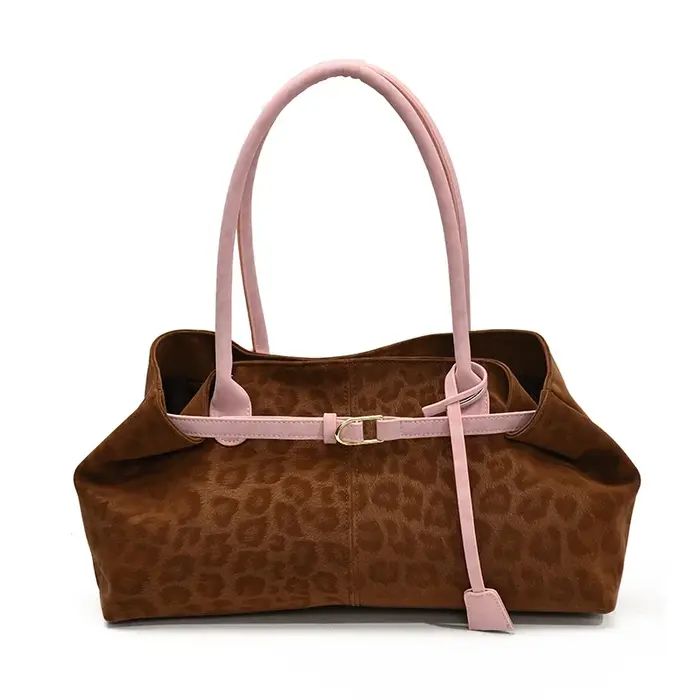 Sacs à bandoulière en cuir PU léopard pour femmes