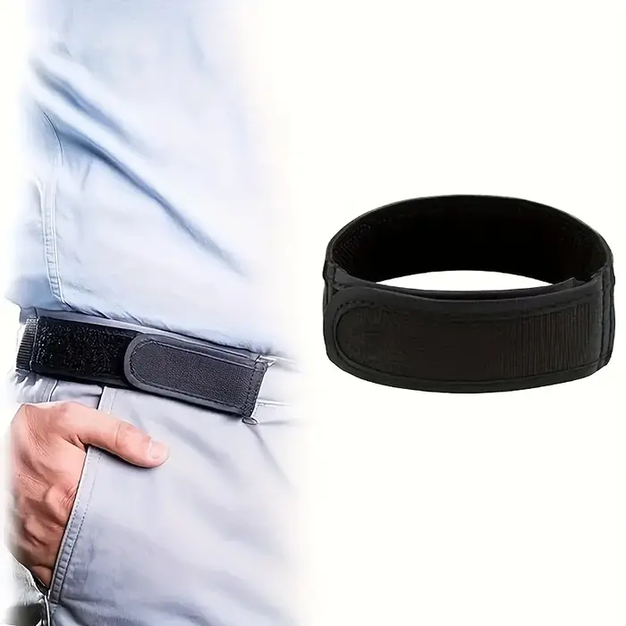 Ceinture élastique unisexe sans boucle, avec ceinture élastique invisible réglable, pour une utilisa