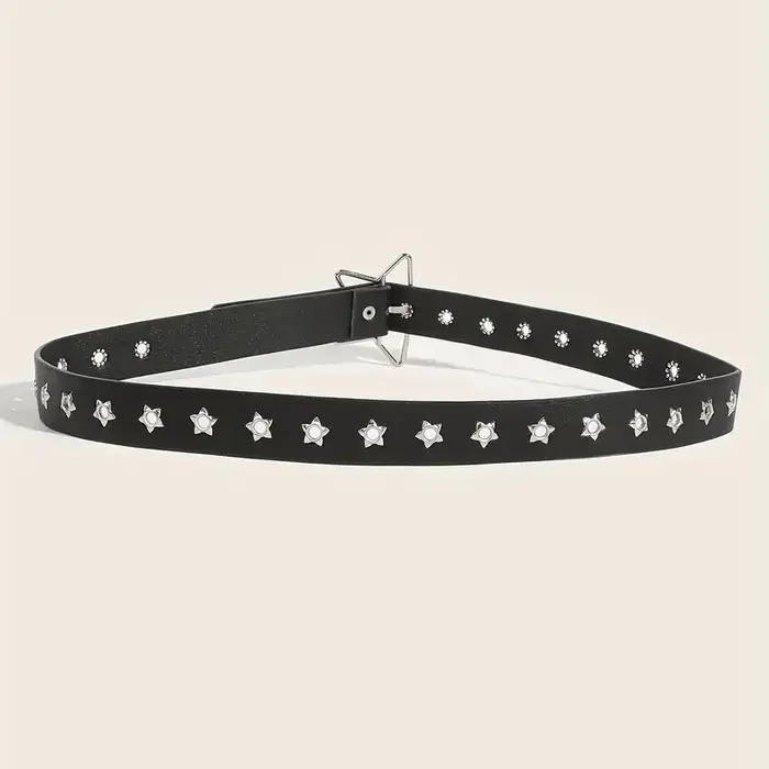 Ceintures de créateurs pour femmes de haute qualité luxe paume Punk Harajuku étoile oeillet Y2K filles jean ceinture