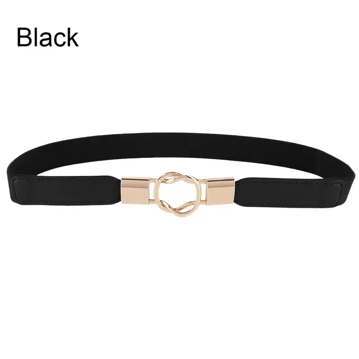 Ceinture élastique fine pour femme, ceinture de taille ronde commandée, ceintures de smoking élégant