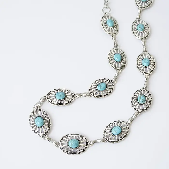 Ceinture à chaîne Turquoise pour femmes