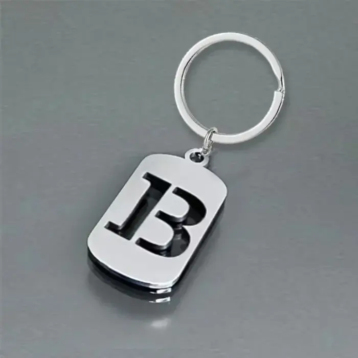 Porte-clés anneau bijoux de fête cadeau Cool A-Z lettres