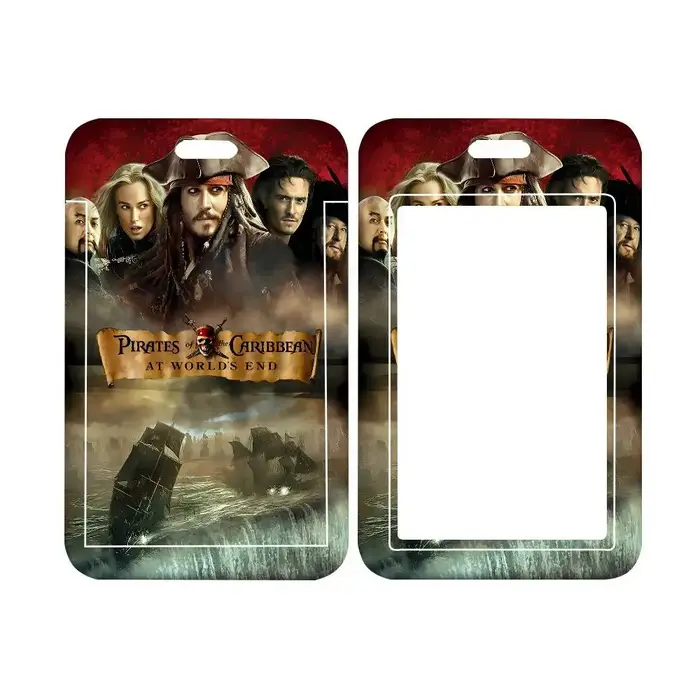 Porte-cartes à lanière pour étudiants, motif film classique Pirates des Caraïbes, accessoires et cad