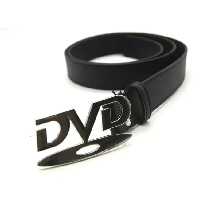 Ceinture unisexe à boucle DVD au design nostalgique