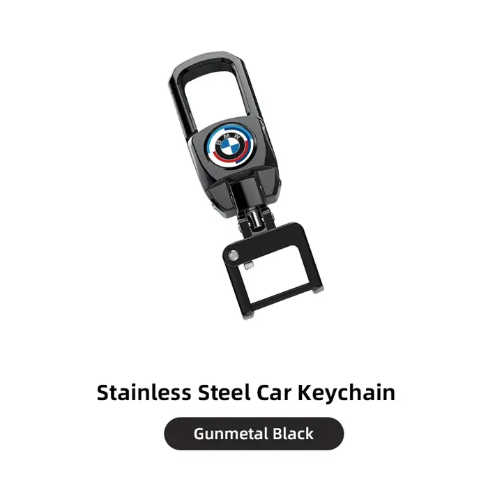Porte-clés de voiture en métal avec boucle de ceinture et mousqueton pour BMW X1 X2 X3 X5 X4 X6 X7 G
