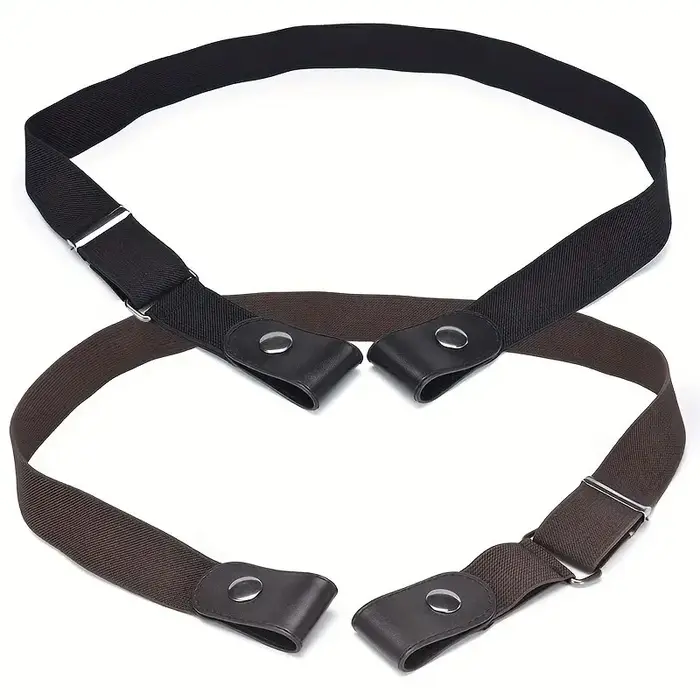Ceinture élastique extensible réglable, Invisible, sans boucle, pour femmes et hommes, pantalons en