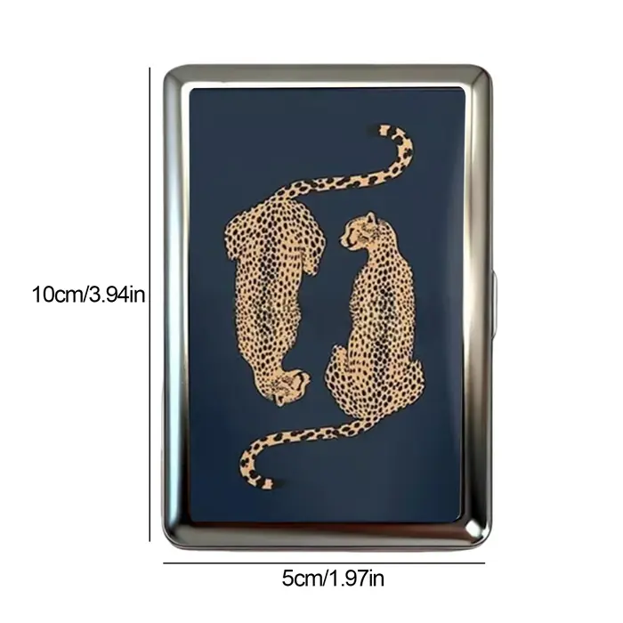 Porte-cartes multifonctionnel avec illustration Art Déco à clipser facilement