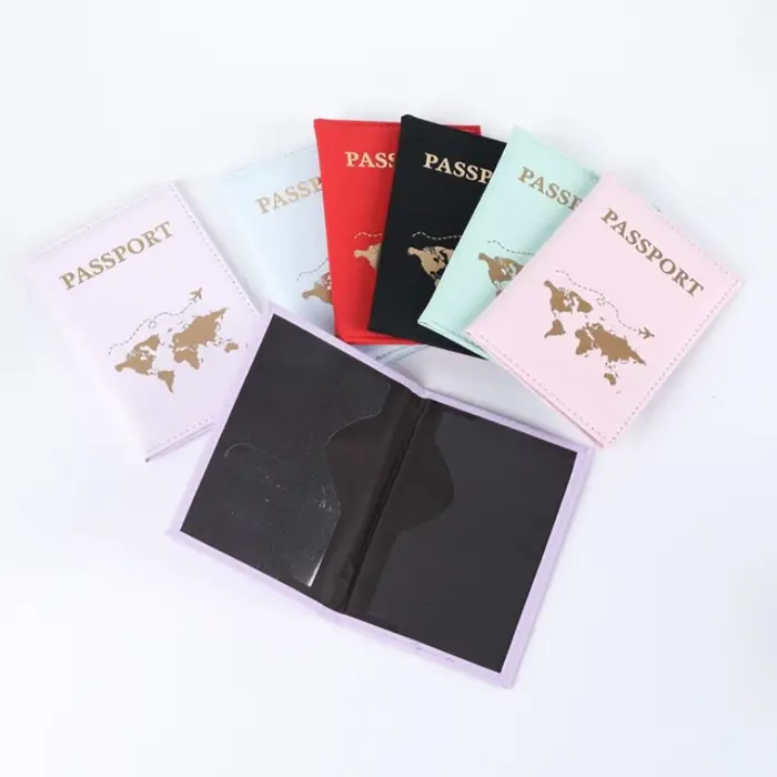 Porte-passeport en cuir pour femmes et hommes