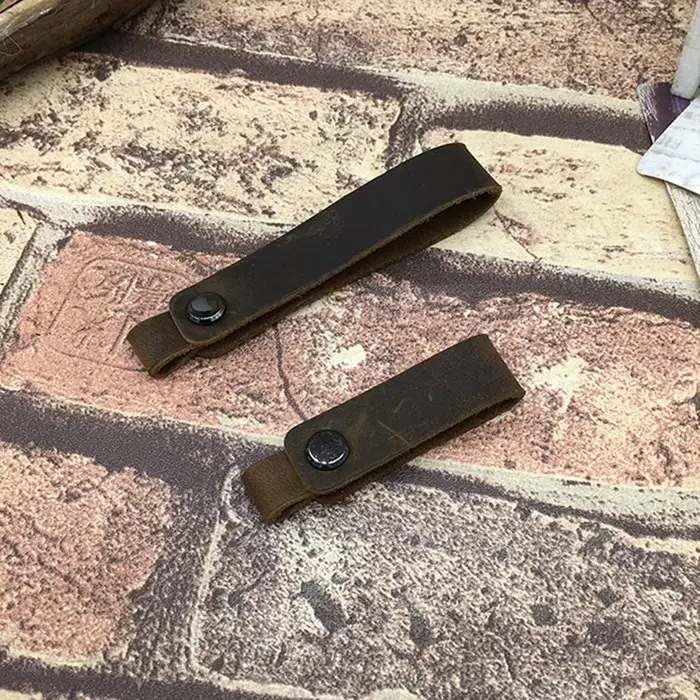 Porte-clés de voiture en cuir de vache