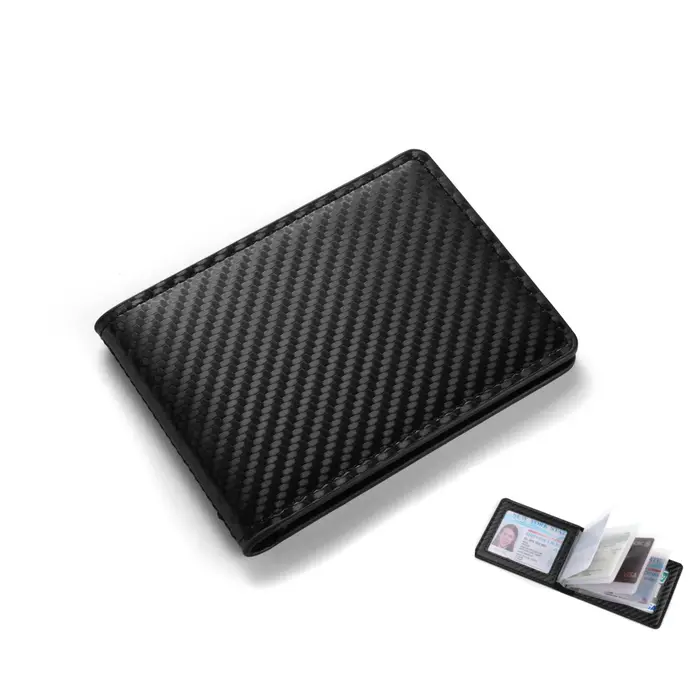 Porte-cartes de crédit en fibre de carbone pour homme