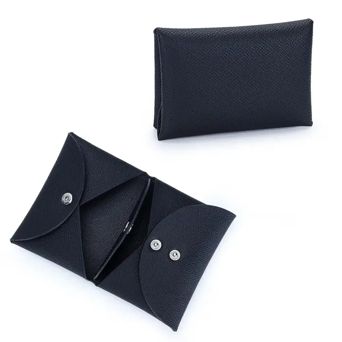 Mini porte-monnaie en cuir véritable