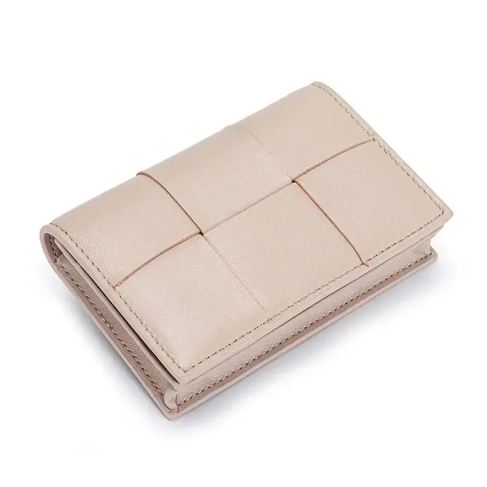 Porte-cartes en peau de mouton