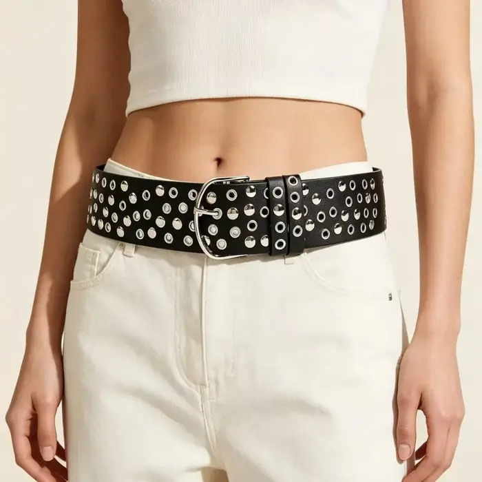 Ceinture Rivet Punk pour Hommes et Femmes