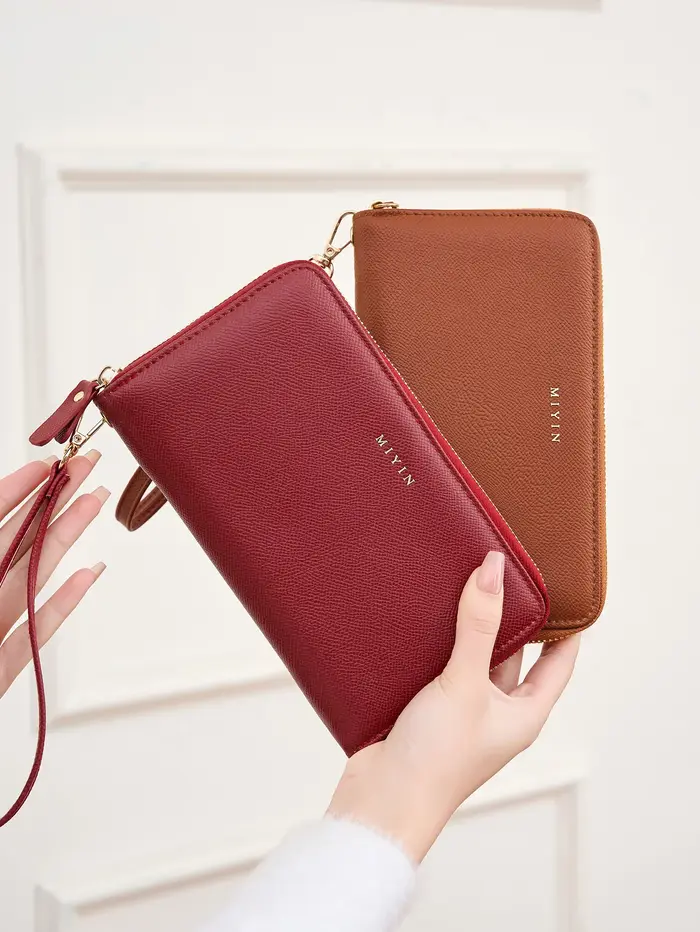 Portefeuille Vintage en cuir PU pour femmes
