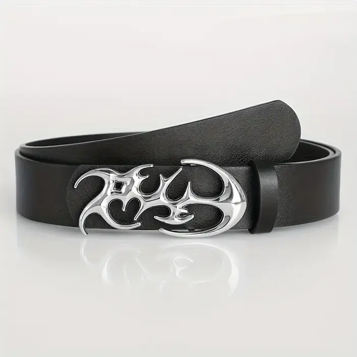 Ceinture Punk à boucle d'aiguille en alliage géométrique pour hommes et femmes, accessoire tendance 