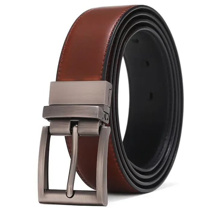 Ceinture réversible décontractée de haute qualité pour homme