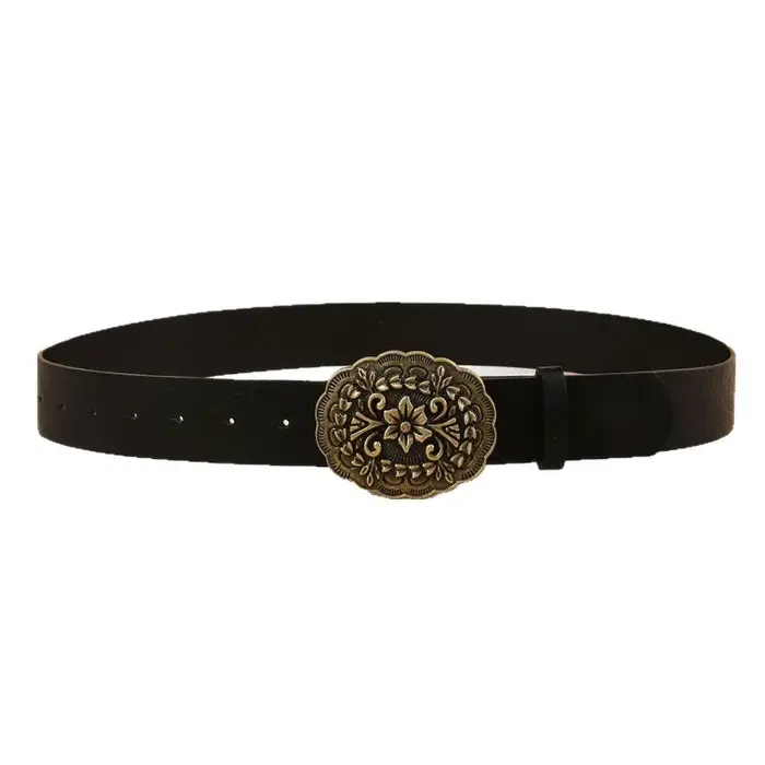 Ceinture Unisexe Noire Polyvalente de Style Coréen