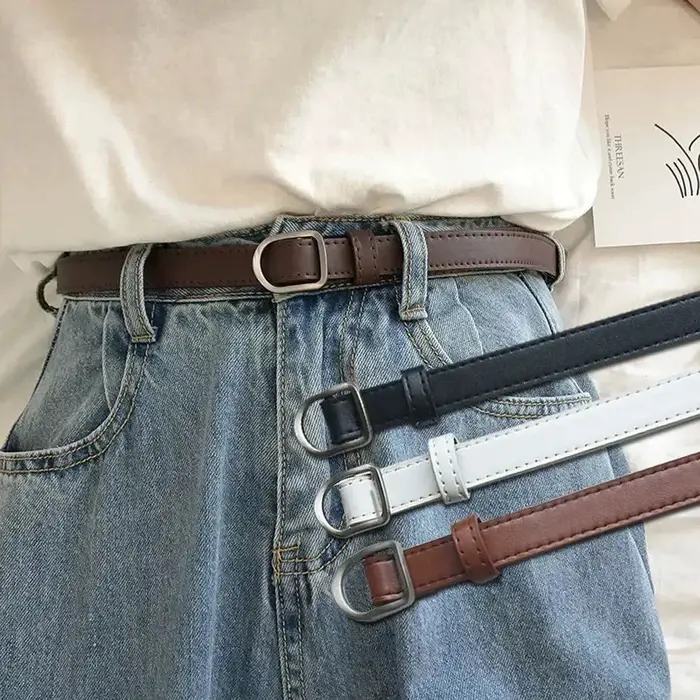 Ceinture en cuir PU de luxe pour femmes