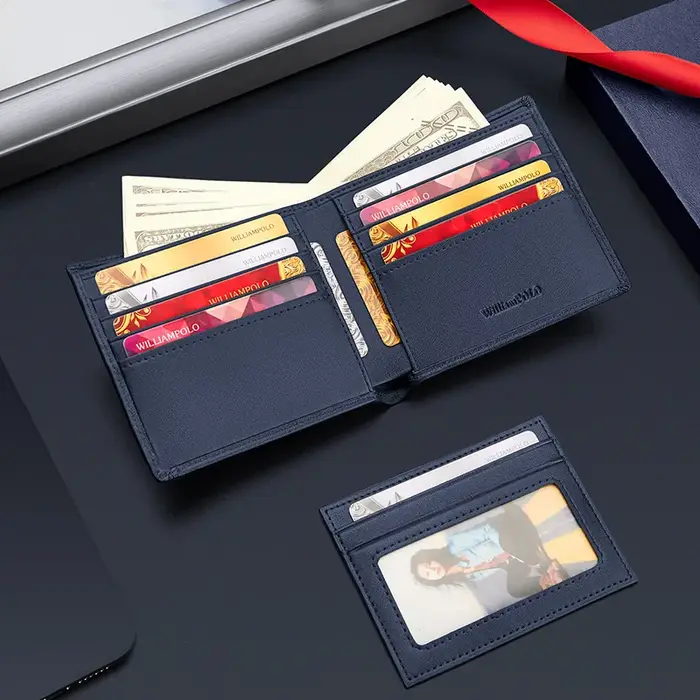 Portefeuille multifonctionnel en cuir pour hommes