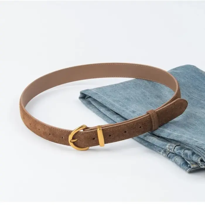 Ceinture en cuir suédé pour femme