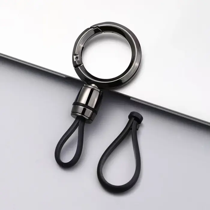 Porte-clés de voiture, sangle de porte-clés avec anneau en métal, accessoires de porte-clés minimali