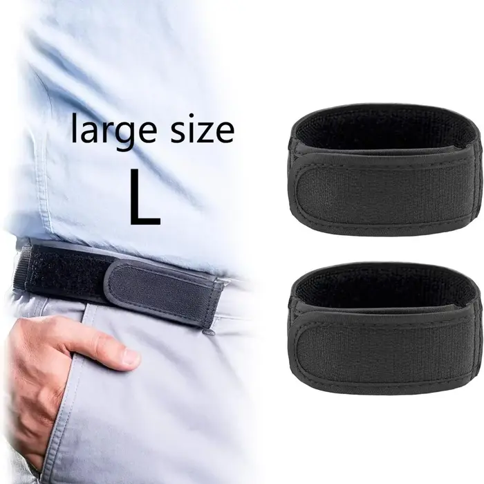 Lot de 2 ceintures élastiques sans boucle pour homme