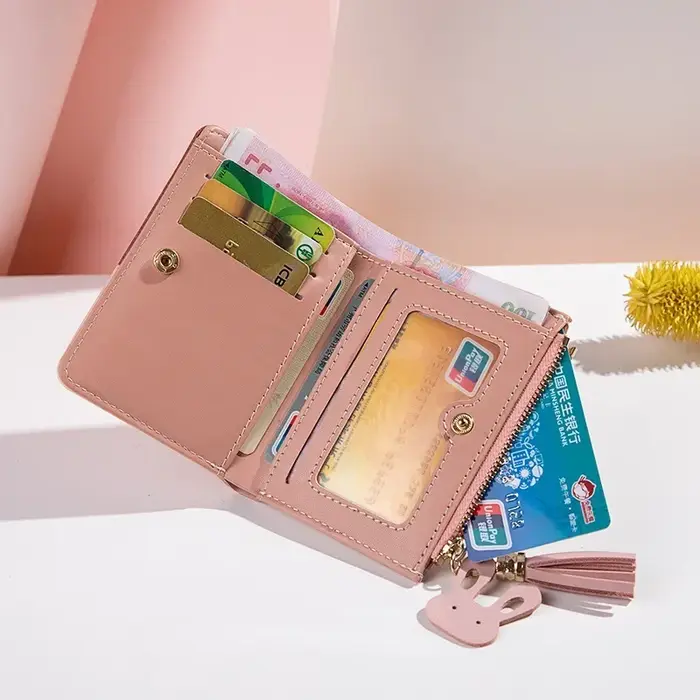 Portefeuille pour femme en cuir PU