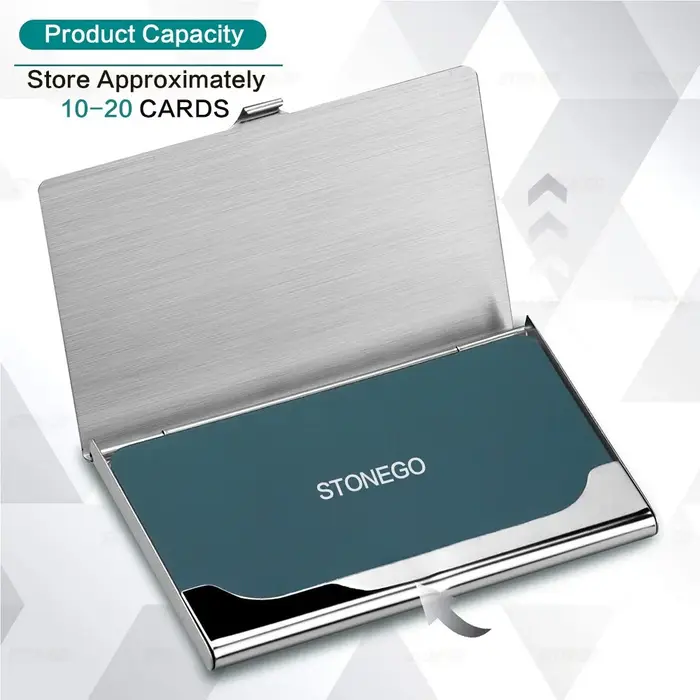 Porte-cartes de visite en métal-étui pour cartes
