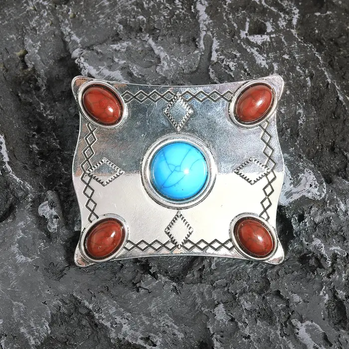 Ceinture bohème turquoise, accessoires rétro perlés, boucle de tête, vente en gros, 1 pièce