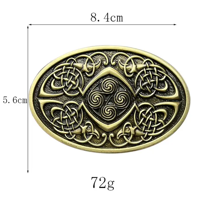 Boucle de ceinture celtique style ethnique occidental