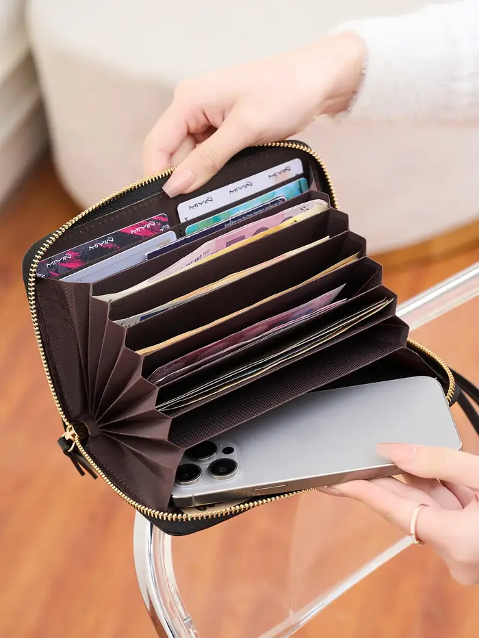 Portefeuille Vintage en cuir PU pour femmes