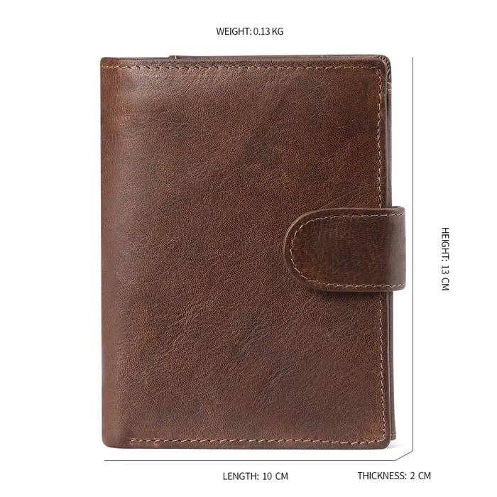JOGUJOS Crazy Horse cuir hommes portefeuille