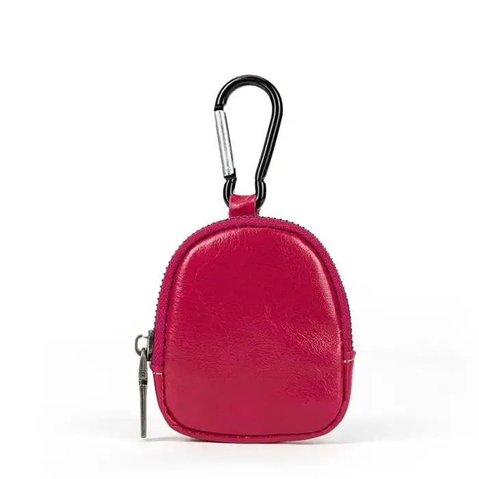 Mini porte-monnaie en cuir véritable