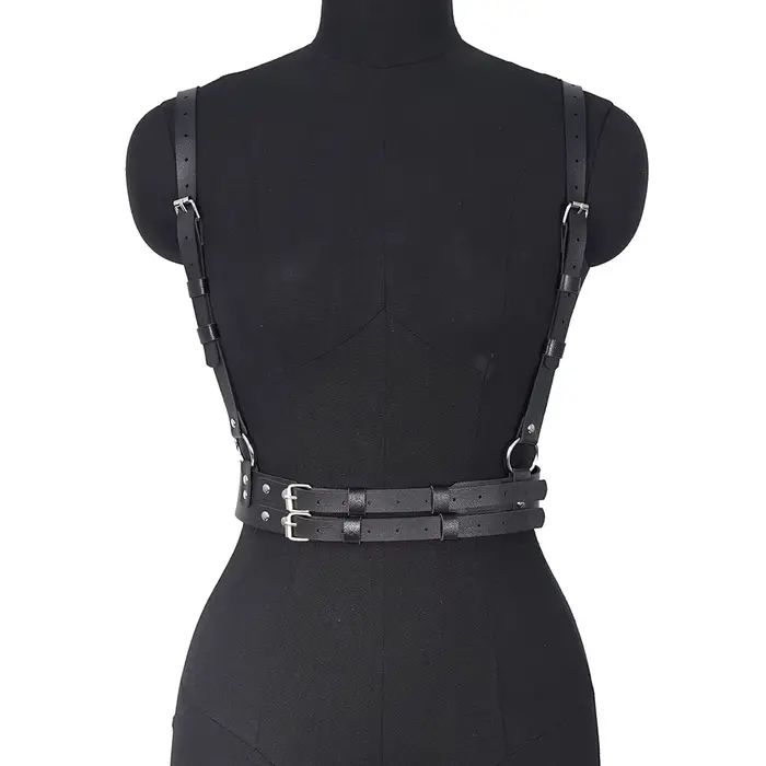 Punk Taille Harnais Corset en cuir SFP pour femme