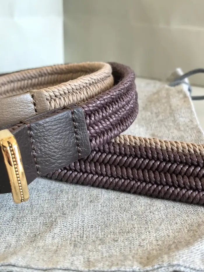Ceinture tricotée très extensible pour femme, avec boucle ronde et sans trous, 26 Summer