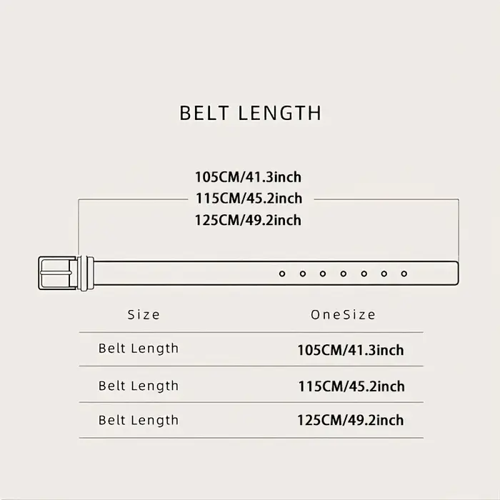 Ceinture en daim pour hommes