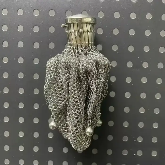 Nouveau porte-monnaie anglais victorien des années 1920, porte à couvercle torsadé, Mini pochette en