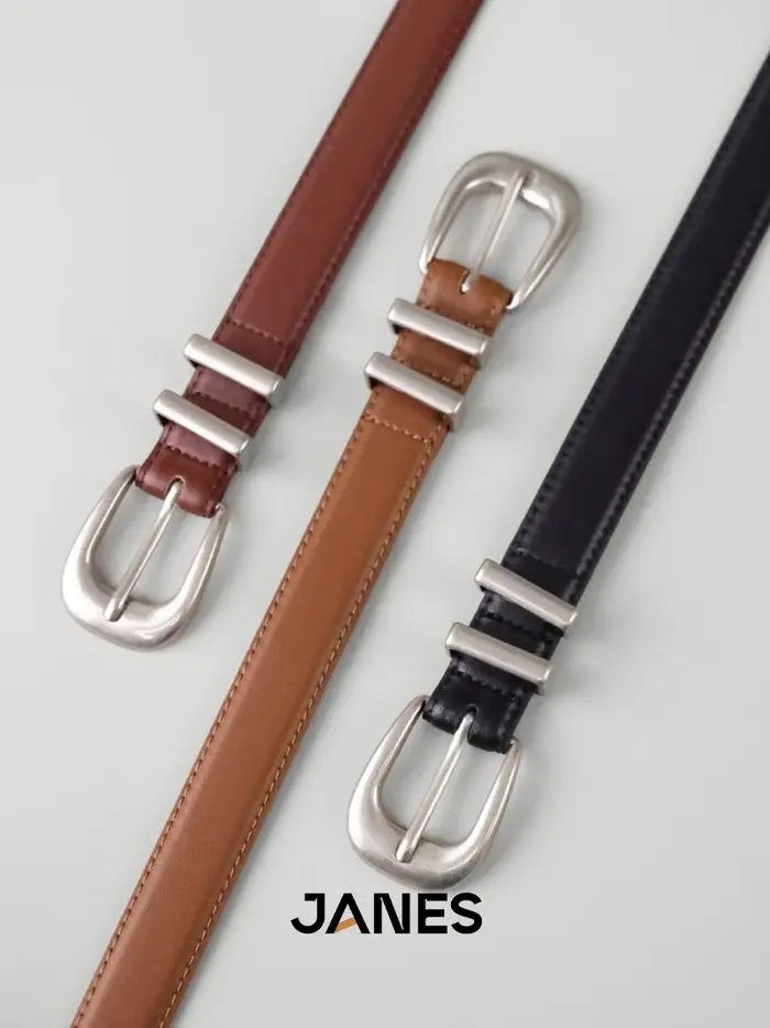 Ceinture en cuir véritable pour femmes et filles