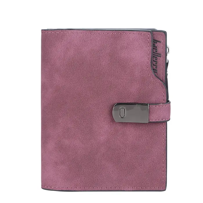 Baellerry femmes portefeuilles court boucle magnétique Top qualité porte-carte femme sac à main port