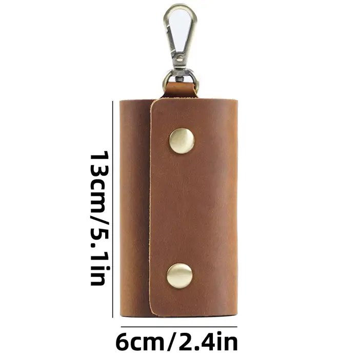 Porte-clés en cuir pour hommes – Organisateur de pochette à clés multifonctionnel avec clip de ceinture suspendu à la taille