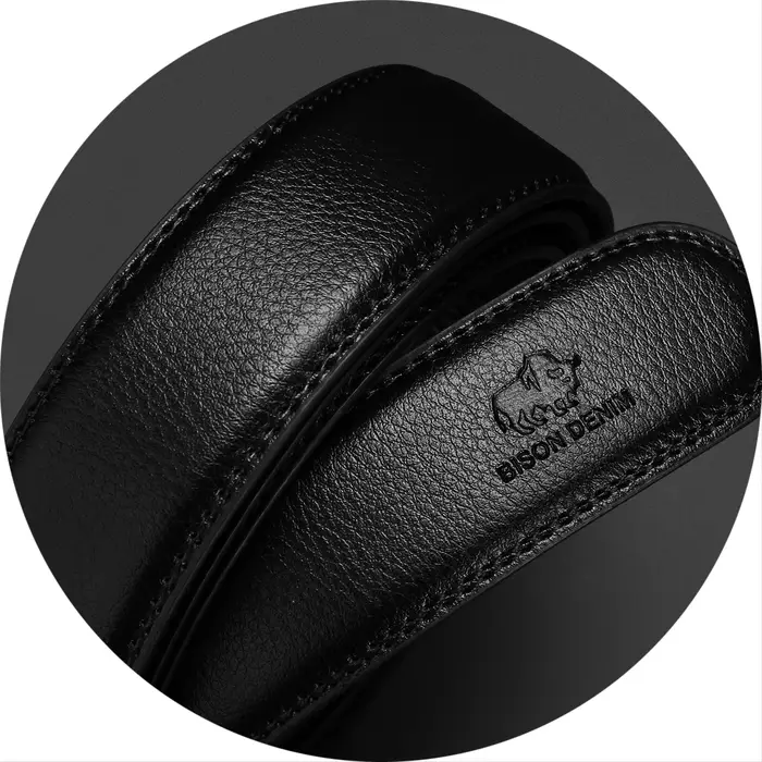 BISON DENIM en cuir véritable automatique hommes ceinture de luxe sangle ceinture pour hommes concep