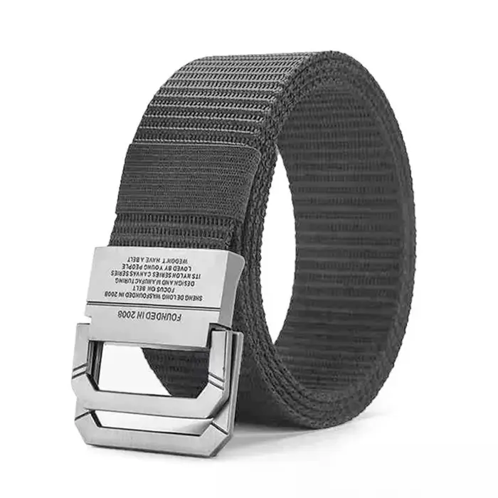 Ceinture de sport décontractée pour hommes et femmes – Boucle métallique automatique, sangle en toil