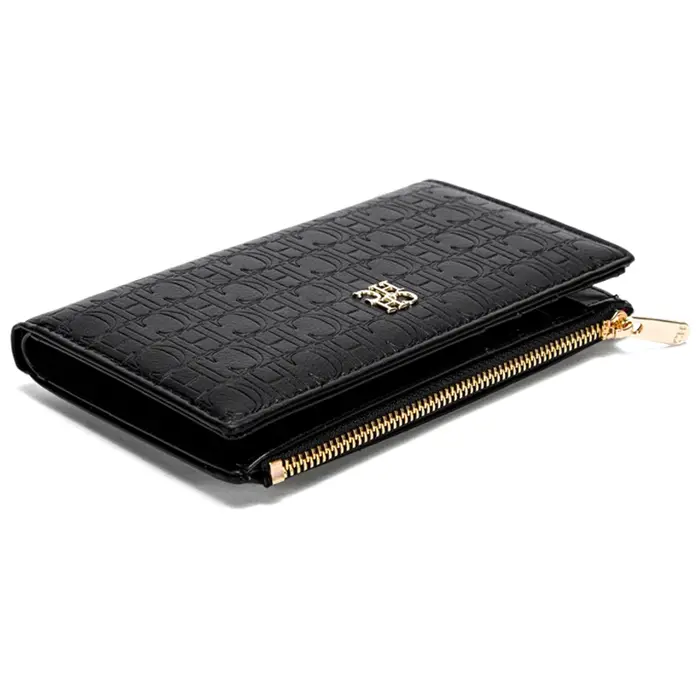 CHCH Portefeuille pour femme Slim à deux volets avec fermeture éclair et poche pour pièces de monnaie
