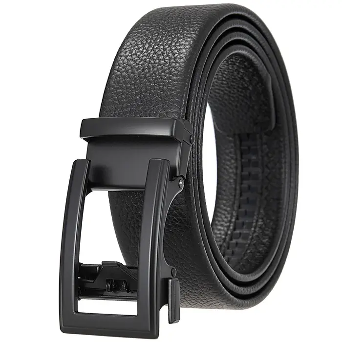 Ceintures d'affaires pour hommes en cuir véritable automatique hommes ceinture de luxe sangle de tai