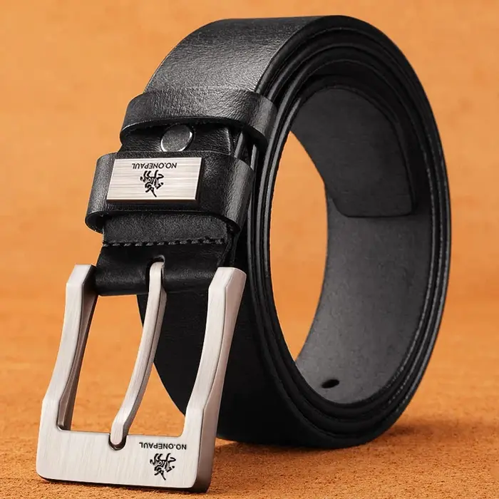 Cuir hommes haute qualité boucle jean cuir ceinture décontractée affaires Denim ceinture hommes créa