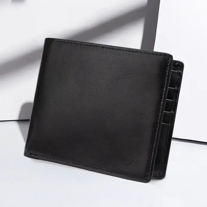 MACHOSSY chaud doux en cuir véritable portefeuille hommes huile vache