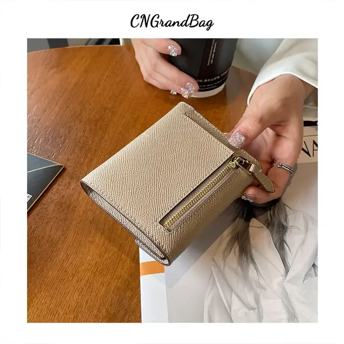 Portefeuille personnalisé en cuir véritable pour femmes