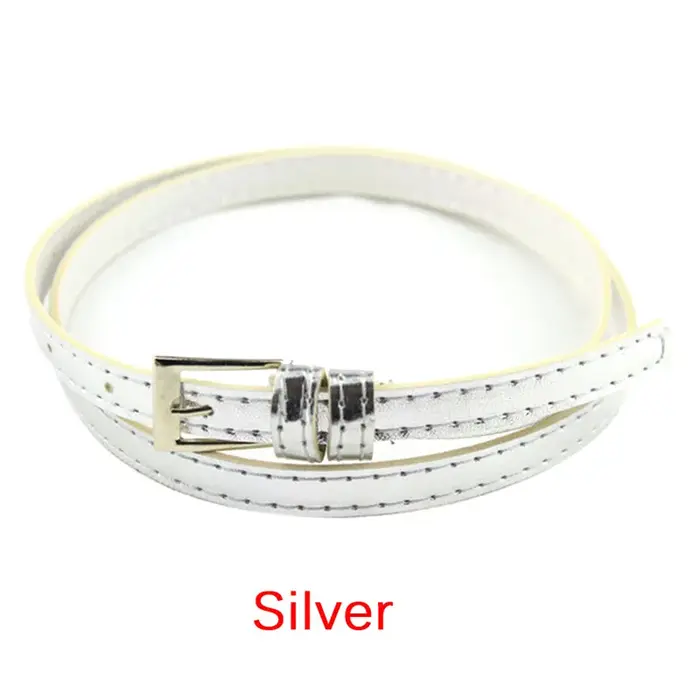 Ceinture fine en cuir pour femme, ceinture fine pour fille, ceinture étroite, mode pour femme, 1 PC