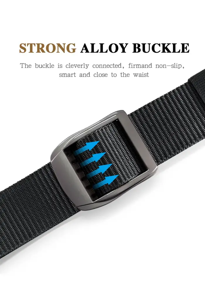 Hommes ceintures boucle ardillon ceinture en Nylon mâle armée